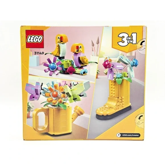 LEGO Creator 3-in-1 31149 Flowers in Watering Can 420 Pieces NEW SEALED - Picture 9 of 11
